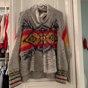 Oversized Free People Cowl Neck Sweater